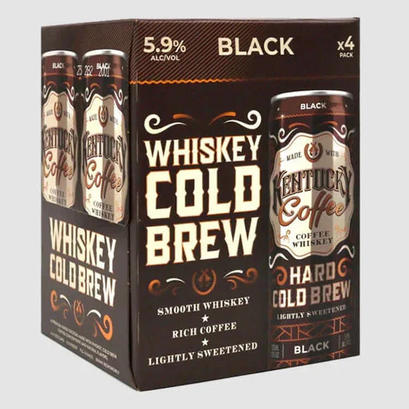 (4pk) Kentucky Coffee Black Hard Cold Brew, USA (12oz cans)