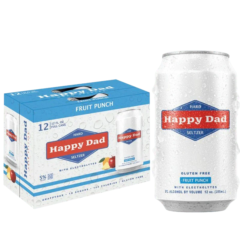Happy Dad Seltzer - Fruit Punch - 12-Pk 12oz Cans