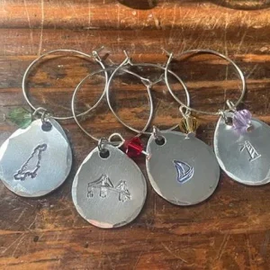 **Misc MadebyBonnieRI Wine Charms Set Of 4