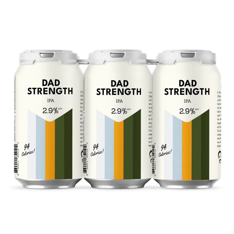 (24pk cans) Dad Strength Brewing IPA Beer, USA (12oz)