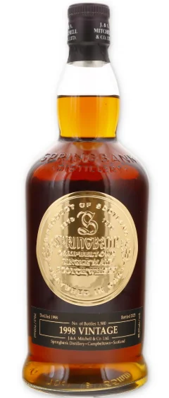 1998 Springbank Vintage Single Malt Scotch Whisky Campbeltown, Scotland 27 Year Old 700ml