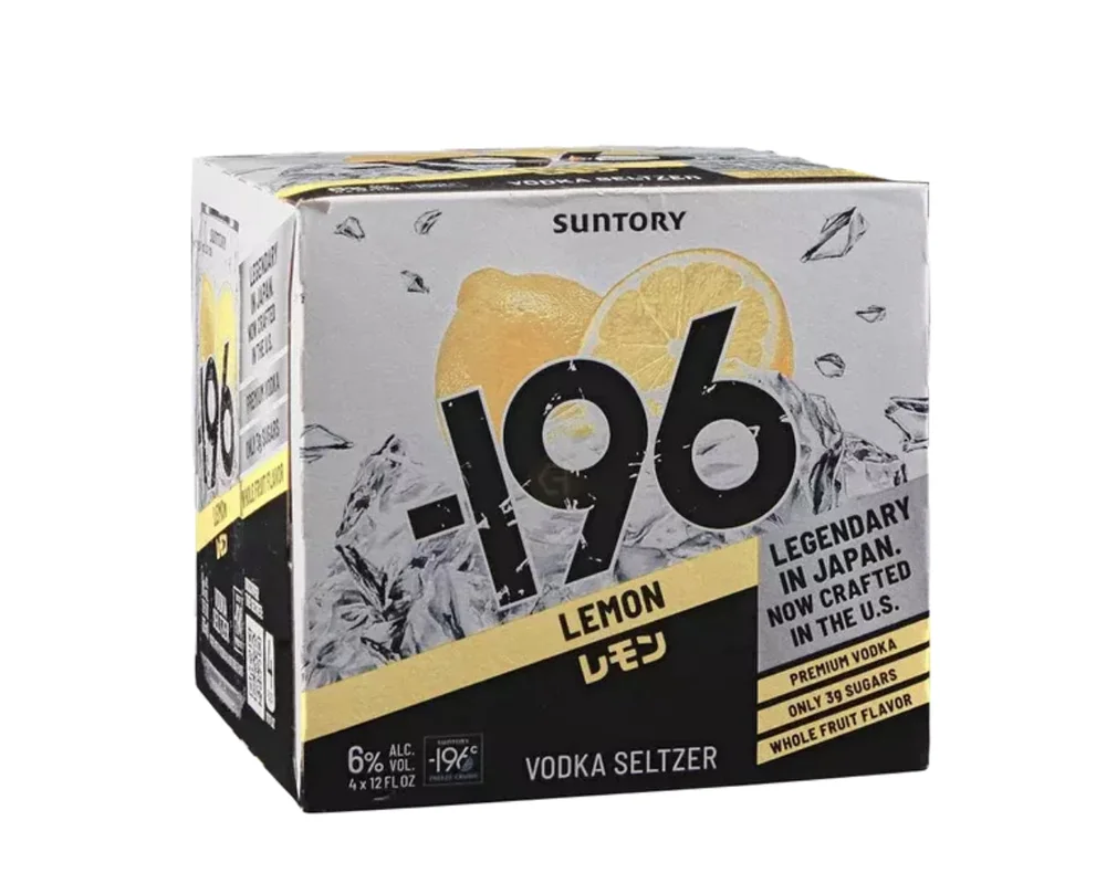 196 Lemon Vodka Seltzer 4 Pack