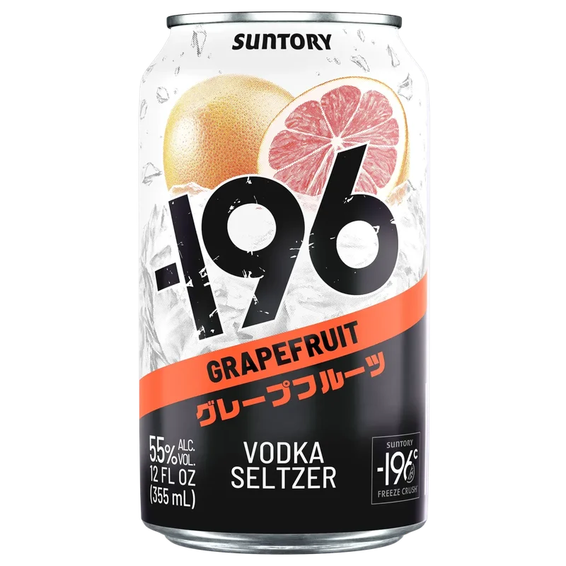 -196 Vodka Seltzer Grapefruit (4‑Pack)