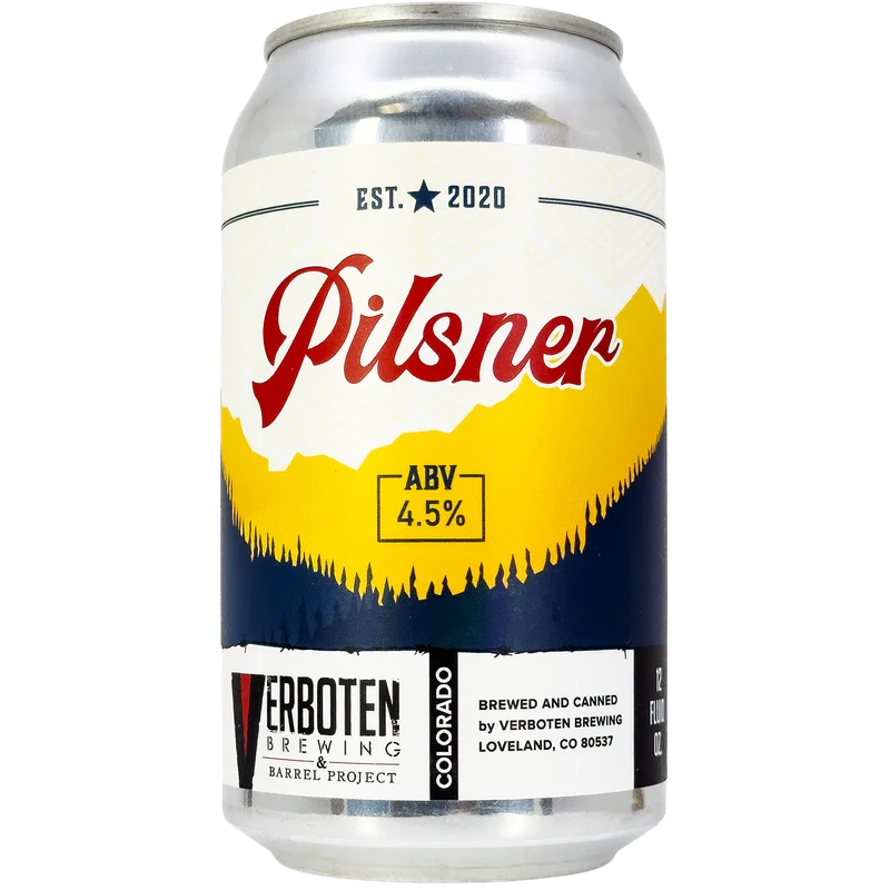 Verboten Brewing Pilsner Beer, Colorado