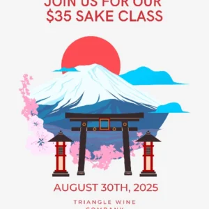 (08/30/25) $35 Sake Wine Class-Cary