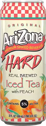 Arizona Hard Iced Tea With Peach 22oz Can
